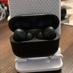 Black Wireless Earbuds with Charging Case